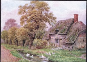 Il Ruscello, Steventon, da The Cottages and the Village Life of Rural England pubblicato da Dent & Sons Limited, 1912